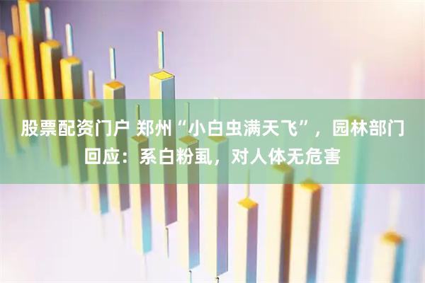 股票配资门户 郑州“小白虫满天飞”，园林部门回应：系白粉虱，对人体无危害